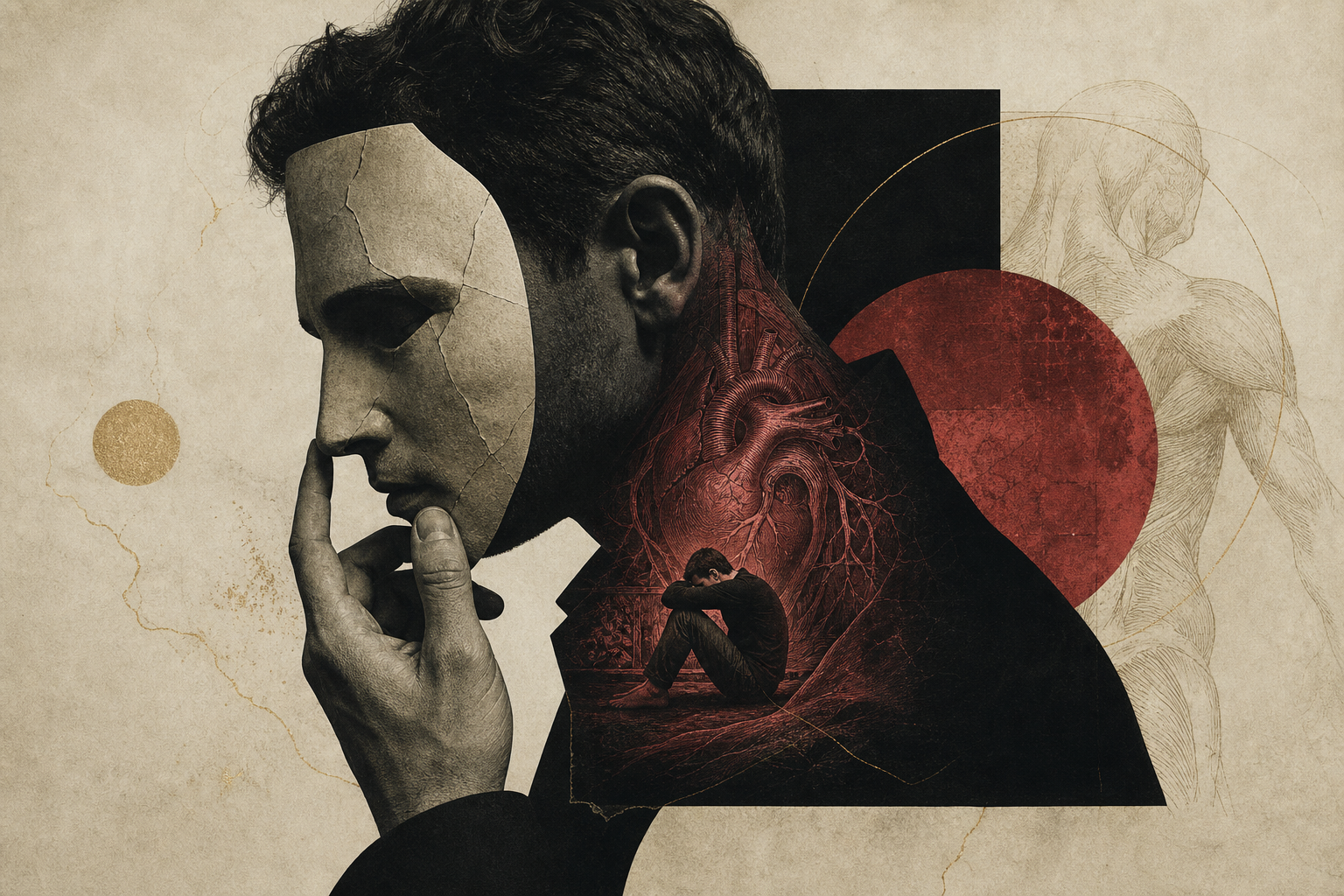 Editorial illustration accompanying Confidence That Can Survive Being Seen