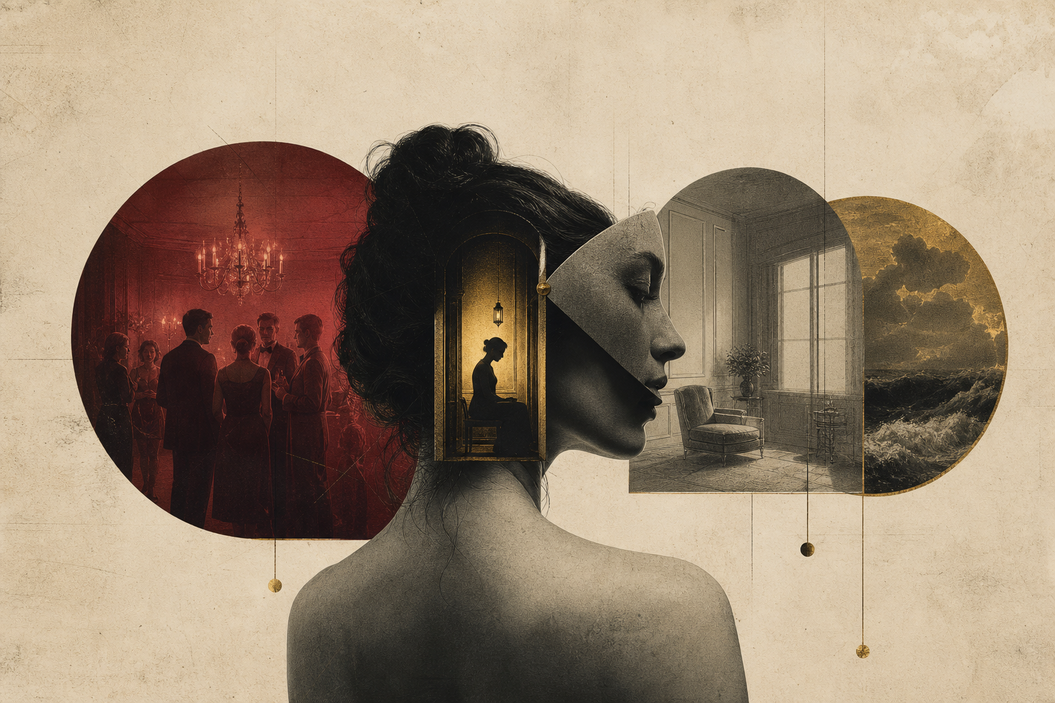 Editorial illustration accompanying Personality Enters Through the Situation