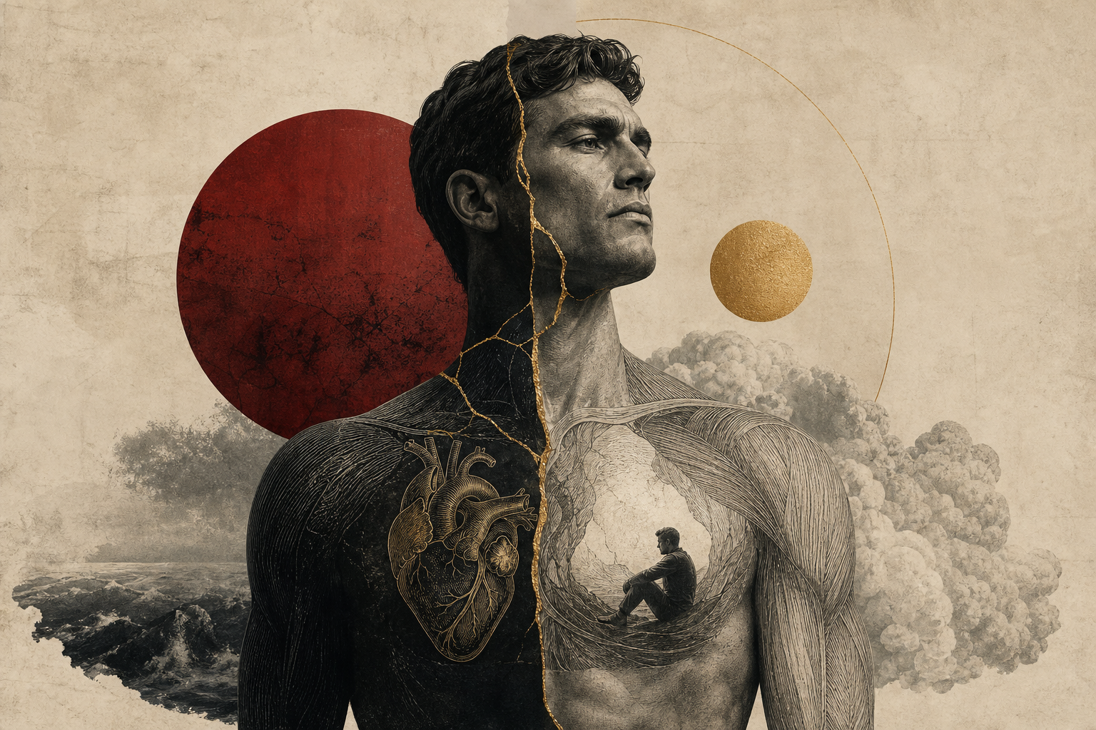 Editorial illustration accompanying Strength With Room for the Whole Man