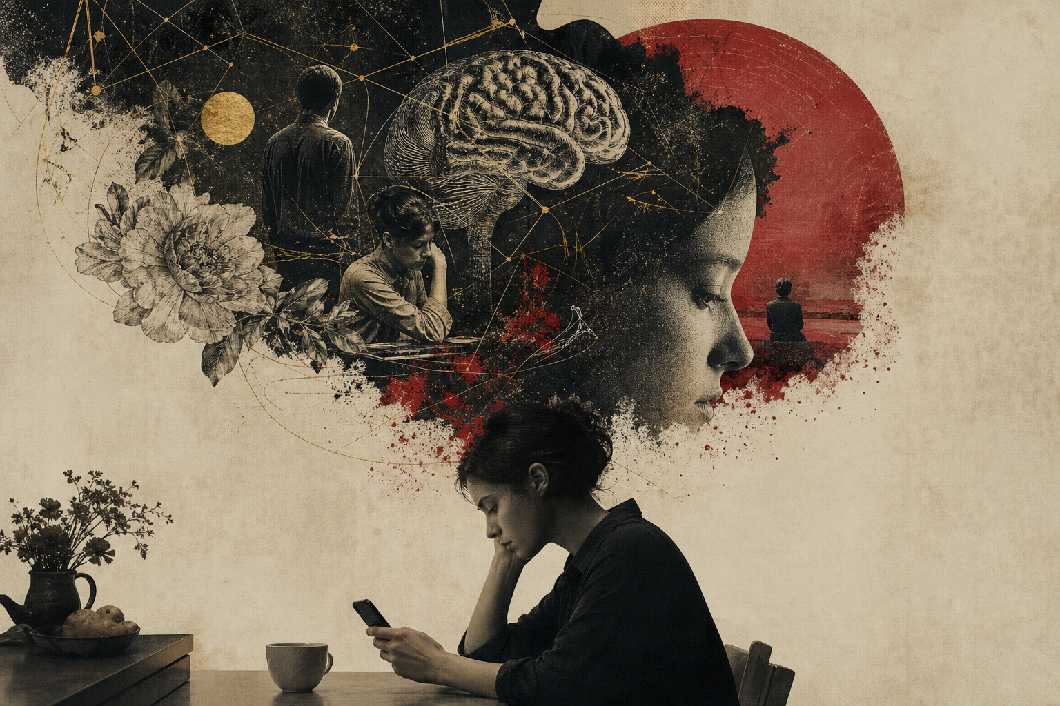 Editorial illustration accompanying The Mind Prefers a Clean Story